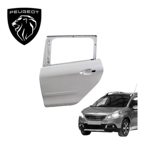 Porta Traseira Esquerda Peugeot 2008 1.6 Allure 2015 A 2020 Traseira Esquerda Branco