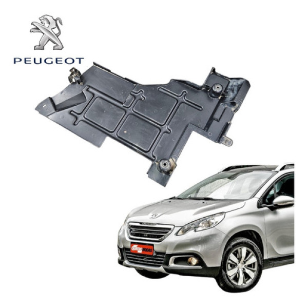 Defletor Painel Frontal Inferior Peugeot 2008 2015 A 2020 Preto