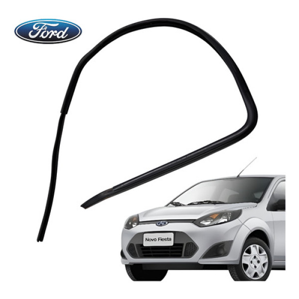 Borracha Vidro Porta Dianteira Direita Ford Fiesta 2007 2013 Preta