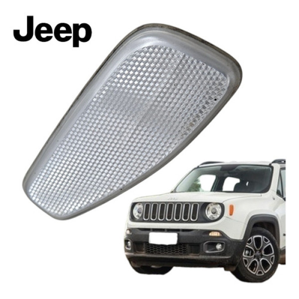 Refletor Olho Gata Paralama Esquerdo Jeep Renegade 2016 2021 Translúcida