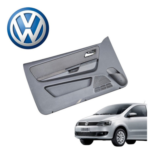 Forro Porta Traseira Esquerda Vw Fox 2 Portas Vht 2010 2014 Preto