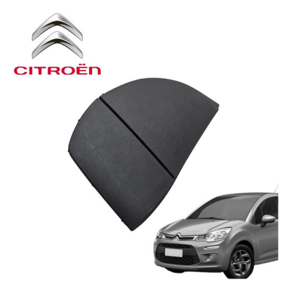 Acabamento Lateral Esquerdo Painel Citroën C3 Exclusive 2015 Preto