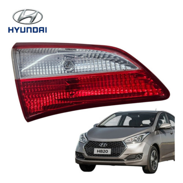 Lanterna Tampa Traseira Esquerda Hyundai Hb20 2012 A 2015 Esquerdo/motorista Vermelha