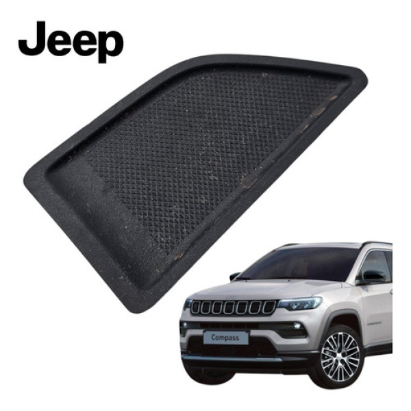 Acabamento Maçaneta Dianteiro Direito Jeep Compass Original Preto Dianteira