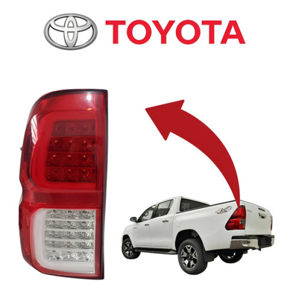 Lanterna Led Traseira Esquerda Hilux 2018/2019 Importada Esquerdo/motorista