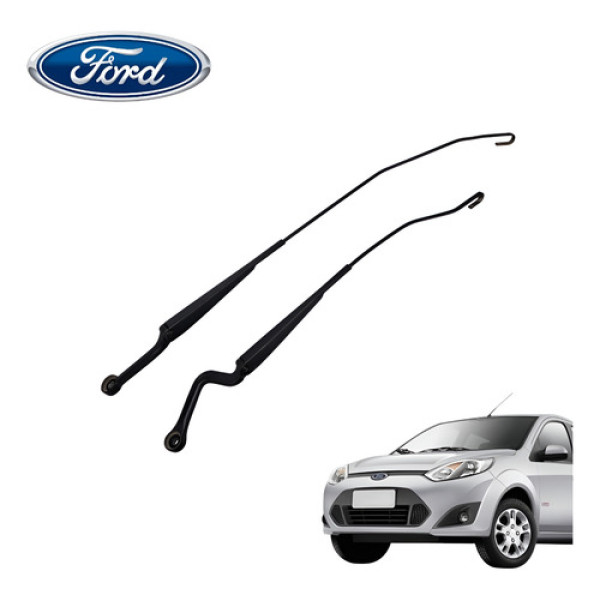 Par Braço Limpador Parabrisa Ford Fiesta 1.0 Hatch 2011 Orig