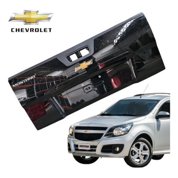 Tampa Traseira Caçamba Gm Montana 2011 A 2021 Original Preto