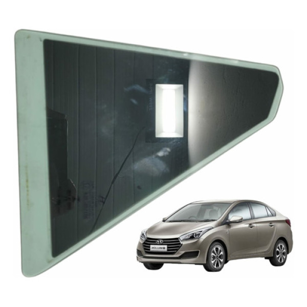 Vidro Fixo Porta Traseiro Esquerdo Hyundai Hb20a