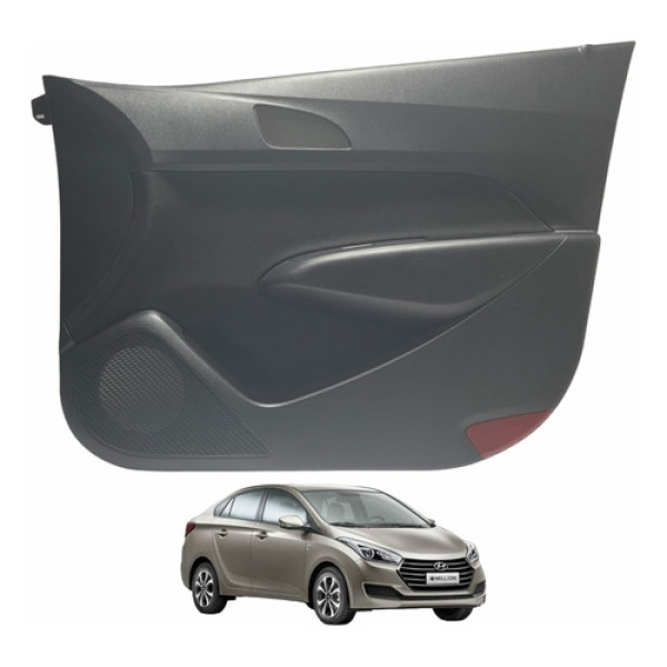 Forro Porta Dianteiro Direito Hyundai Hb20s  Preto/cinza