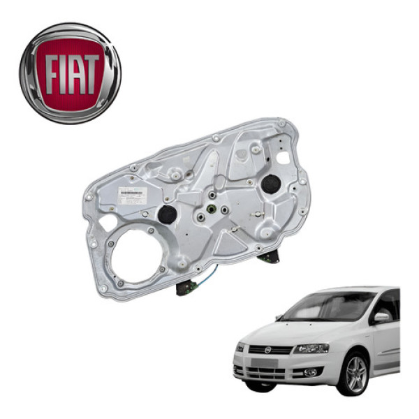 Máquina Vidro Dianteira Direita Fiat Stilo 1.8 Connect 2005 Cinza