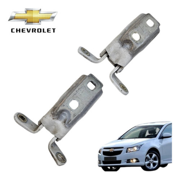 Par Dobradiças Dianteira Esquerda Chevrolet Cruze 1.8 2013
