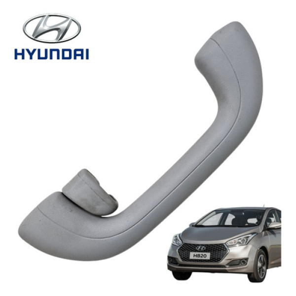 Alça Pqp Traseira Esquerda Hyundai Hb20 2013 A 2015 Original Cinza