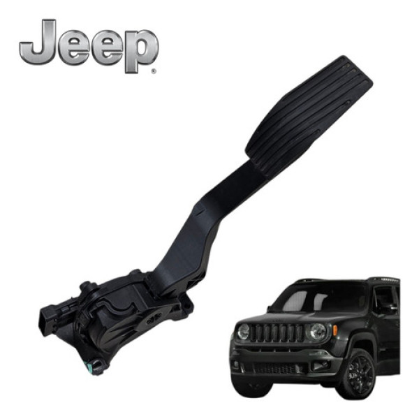 Pedal Acelerador Jeep Renegade 1.8 Flex 2016 A 2020 Original Preto