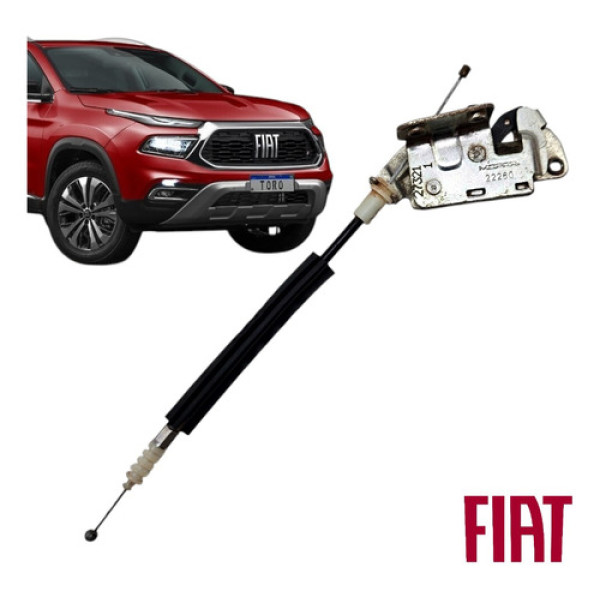 Fechadura Inferior Com Cabo Tampa Fiat Toro 2020 A 2023 Orig