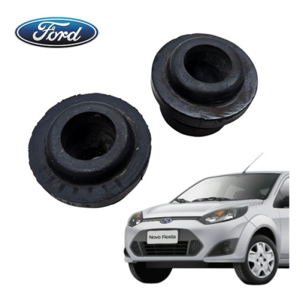 Par Coxim Suporte Radiador Ford Fiesta Ecosport Original Preto