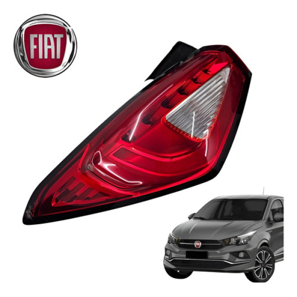 Lanterna Esquerda Fiat Cronos 1.3 Drive 2019 A 2022 Original Esquerdo/motorista Vermelha