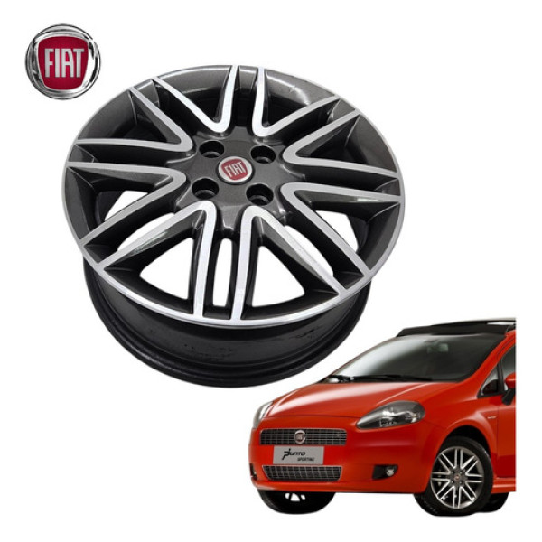 Roda Aro 16 Fiat Punto Sporting 2008 A 2012 Original  Cinza