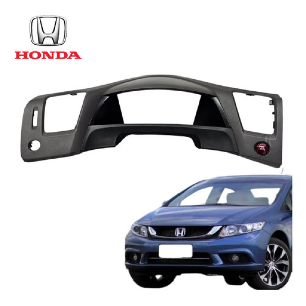 Moldura Painel De Intrumentos Botão Alerta Honda Civic G9