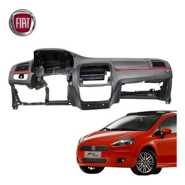 Painel Tabelier Completo Giat Punto Sporting 1.8 2008 A 2010 Preto
