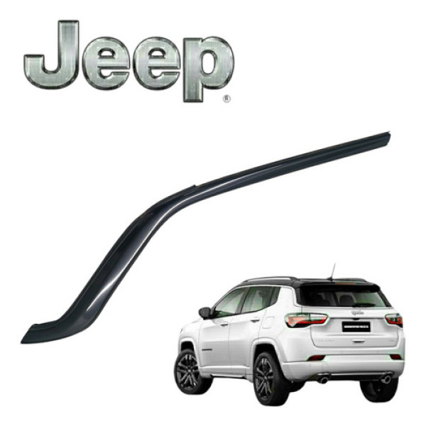 Friso Lateral Traseiro Direito Jeep Compass 2018 A 2022  - Preto