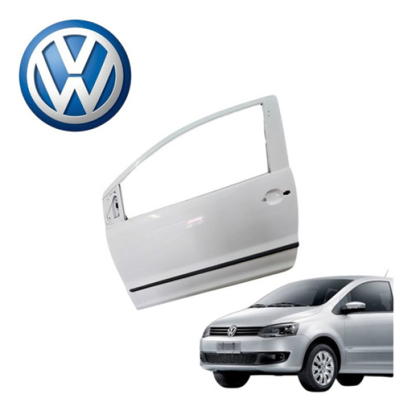 Porta Esquerda Vw Fox 2 Portas Vht 2010 A 2014 Original Dianteira Esquerdo Branco