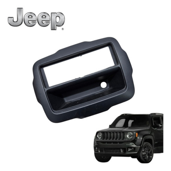 Moldura Radio Painel Central Jeep Renegade Flex 2016 A 2020 Preto