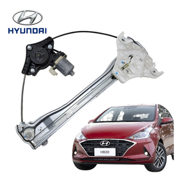 Maquina Vidro Elétrico Traseiro Esquerdo Hyundai Hb20 2021 