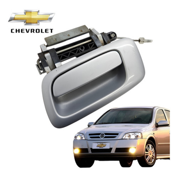 Maçaneta Externa Traseira Esquerda Gm Astra 2003 A 2011 Orig Prata