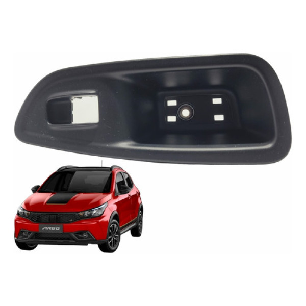 Moldura Botao Vidro Elétrico Traseiro Esquerdo Fiat Argo
