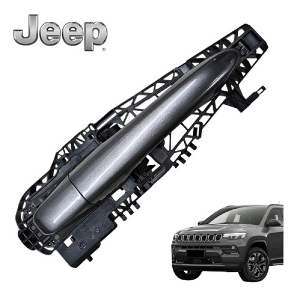 Maçaneta Externa Traseira Direita Jeep Compass T270 2025 Ori Cinza Traseira