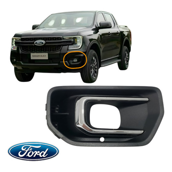 Moldura Do Farol Direito Milha Da Ford Ranger Limited  - Preto
