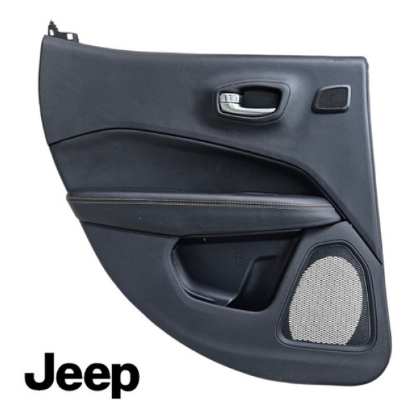 Forro Porta Traseiro Esquerdo Compass Limited 2018 Original Preto