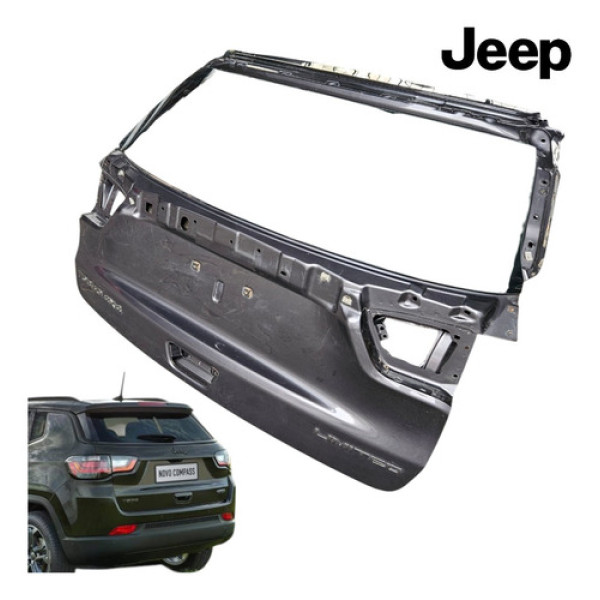 Tampa Porta Malas Jeep Compass Limited 350t 2020 A 2023 Orig - Cinza Metalico