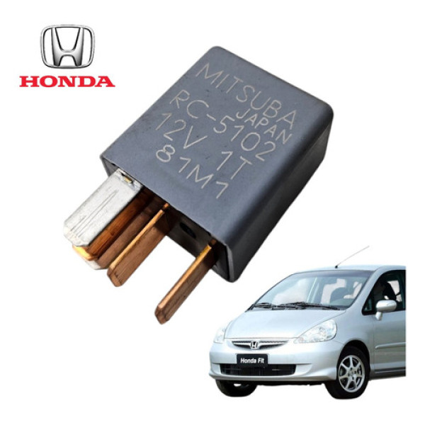 Rele Cinza 5 Pinos Mitsuba Honda Fit Civic Accord 2005 2009