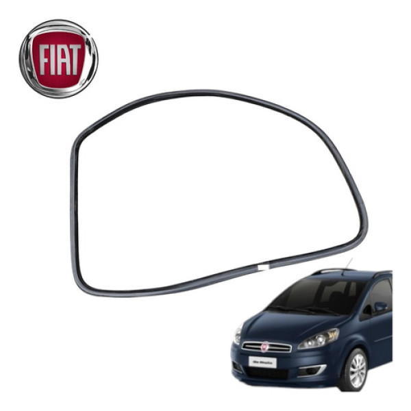 Borracha Porta Traseira Esquerda Fiat Ideia Attractive 2012 Preto