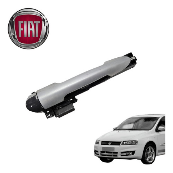 Maçaneta Externa Dianteira Esquerda Fiat Stilo Connect 2009 - Cinza - Dianteira