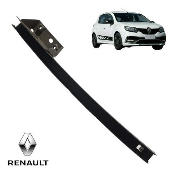 Guia Vidro Dianteiro Direito Renault Sandero Logan 2014 2020 - Preto