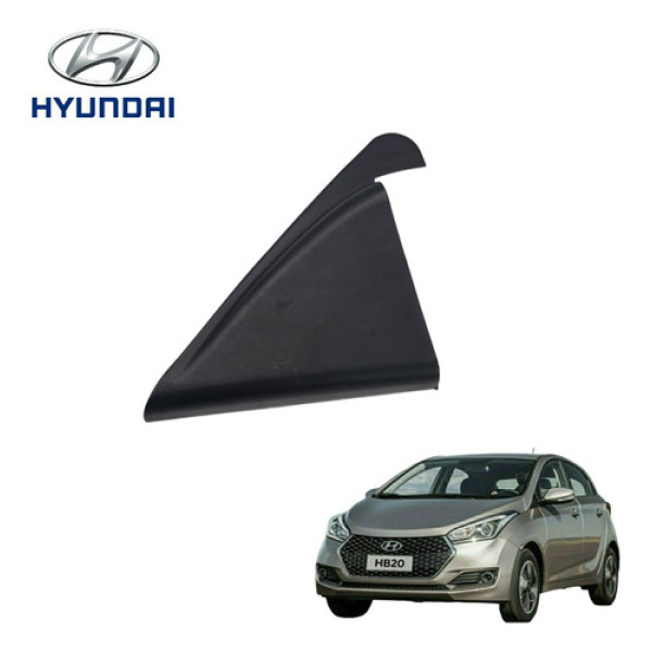 Acabamento Porta Traseira Direita Hyundai Hb20 2013 A 2015 Preto