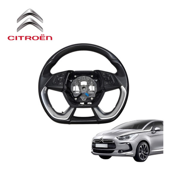 Volante Direção Citroën Ds5 1.6 Thp 2013 A 2016 Original Preto