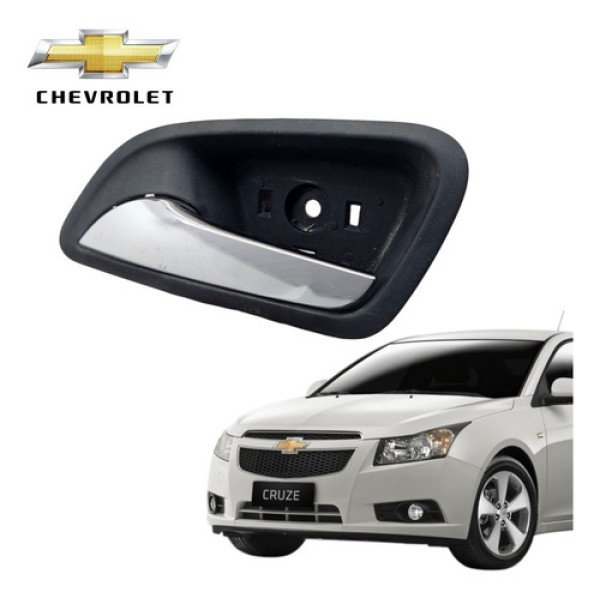 Maçaneta Interna Porta Dianteira Esquerda Cruze 2012 A 2015 Cromo Dianteira/traseira