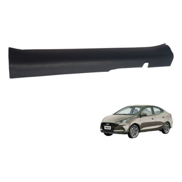Acabamento Soleira Dianteira Direito Hyundai Hb20 1.6 2018 Preto