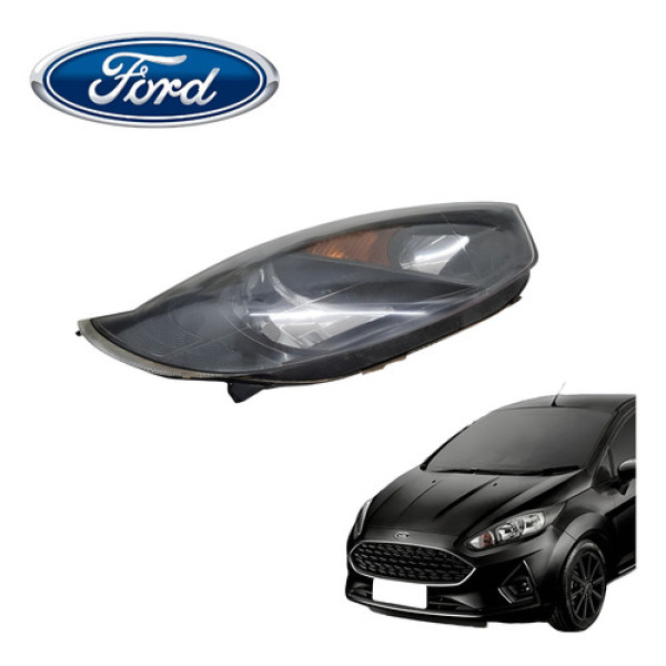 Farol Direito Ford Fiesta 1.0 Hatch 2008 A 2012 Original - Direito/passageiro