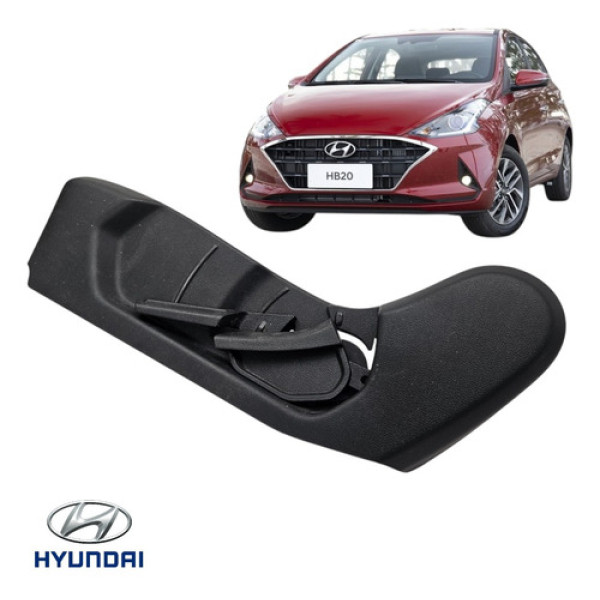 Acabamento Banco Motorista Completo Hyundai Hb20 2020 A 2022 Preto