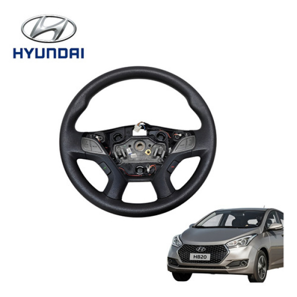 Volante Direção Hyundai Hb20 1.0 Comfort 2013 A 2019 Origin Preto