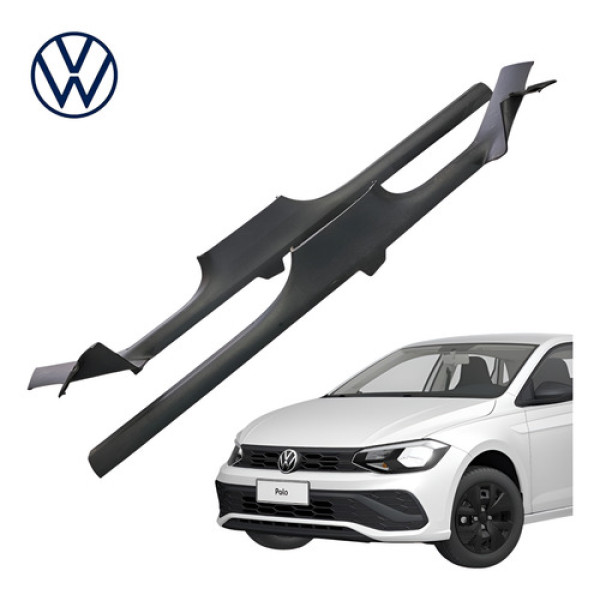 Par Soleira Porta Vw Polo Track 2020 A 2025 Original Preto