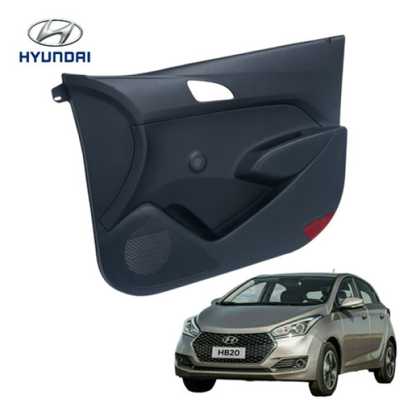 Forro Porta Manual Dianteira Direita Hyundai Hb20 2013 2019  Preta