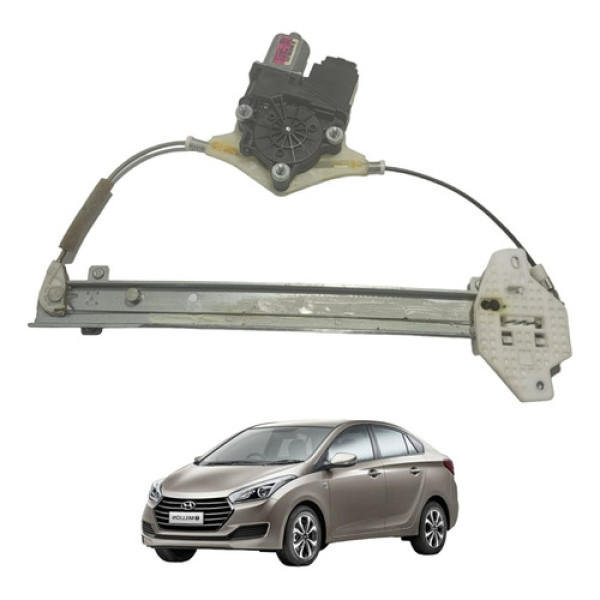 Máquina Vidro Com Motor Porta Traseira Esquerda Hb20s