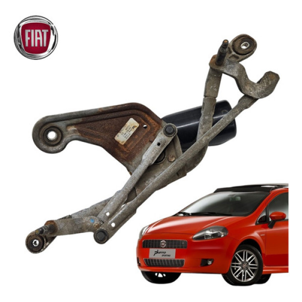 Motor Limpador Parabrisa Fiat Punto Linea 2008 A 2012 Orig
