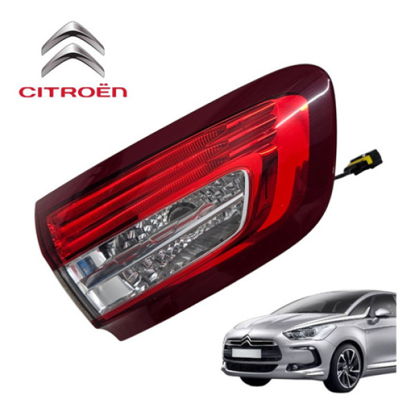Lanterna Tampa Traseira Esquerda Citroën Ds5 1.6 Thp 2015 Vermelha Esquerdo/motorista