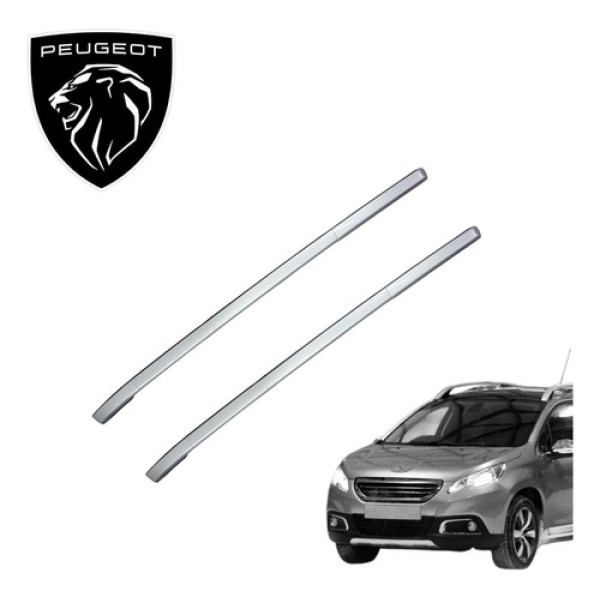 Par Rack Teto Peugeot 2008 1.6 Allure 2015 A 2020 Original Cinza